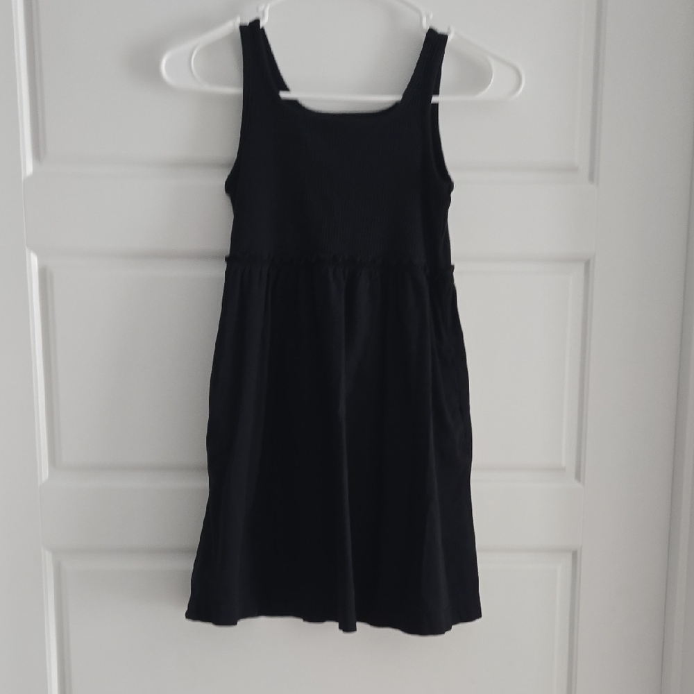 Girls' Black Tank Dress - Classic Everyday Dress